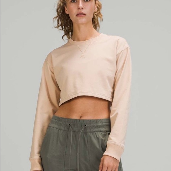 lululemon athletica Tops - Lululemon Top “All Yours” Cropped Crew Size Small EUC Workout Gym Yoga Pilates